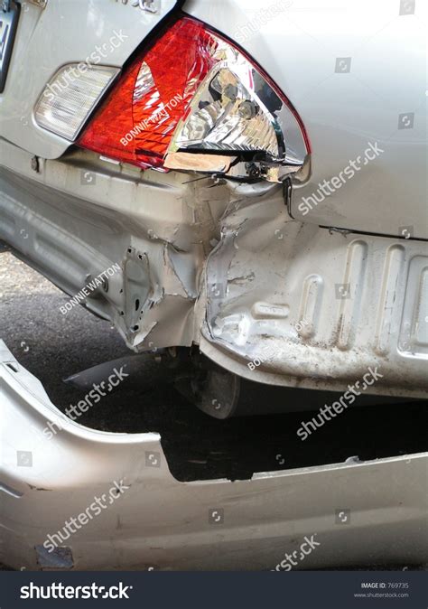 Automobile Accident Smashed Rear Bumper Stock Photo 769735 | Shutterstock