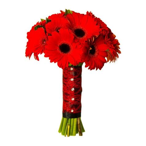 Red Gerbera Wedding Bouquet – Brown's The Florist BC Canada