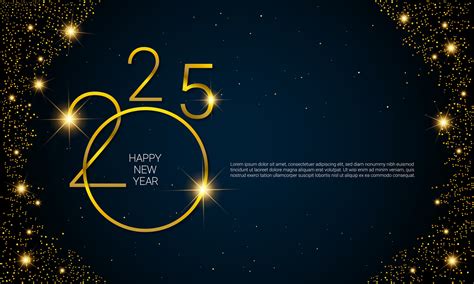 2025 Happy New Year Vector Background. 34779154 Vector Art at Vecteezy