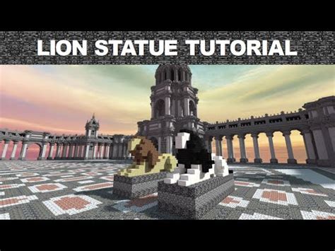 Minecraft Lion Statue Tutorial - YouTube