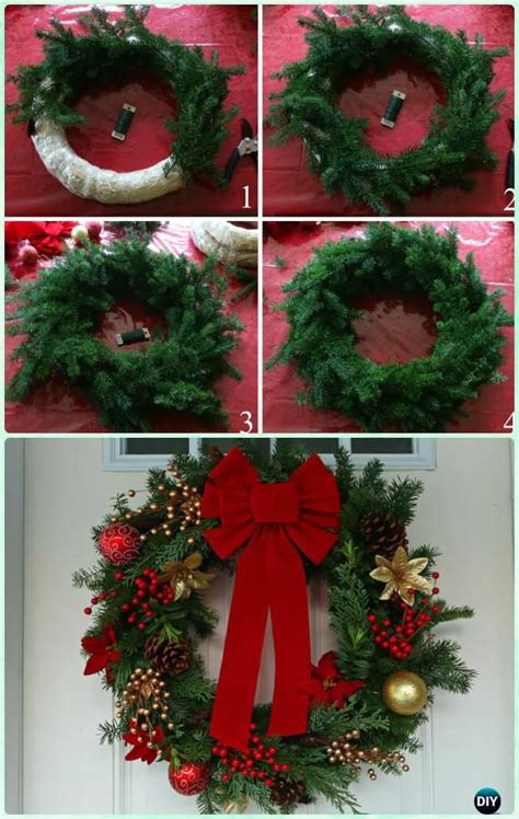 DIY Homemade Evergreen Wreath Instructions- Christmas Wreath Craft ...