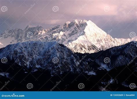 Swiss alps in sunset stock image. Image of activity, alps - 13332609