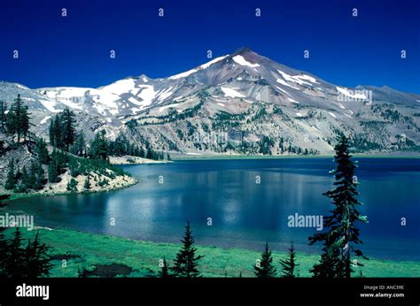 M00082 tif Green Lakes Three Sisters Wilderness Area Oregon Stock Photo ...