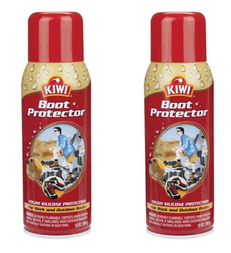 2 PK-KIWI BOOT PROTECTOR-Silicone Waterproofing Spray for leather/boat ...