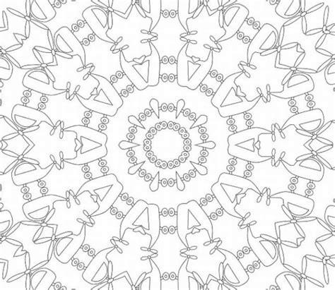 Printable Kaleidoscope Patterns | Sunday, January 16, 2011 | Geometric coloring pages, Coloring ...