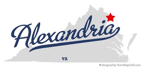 Map of Alexandria, VA, Virginia