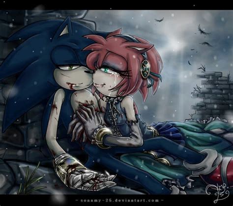 Sonic and Amy Rose in the Black Knight