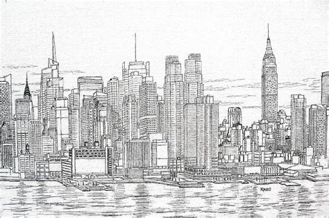 Pencil Drawings Of New York City - pencildrawing2019