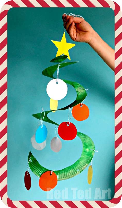 Paper Plate Christmas Tree Whirligig for Kids of all ages! - Red Ted Art - Make crafting with ...