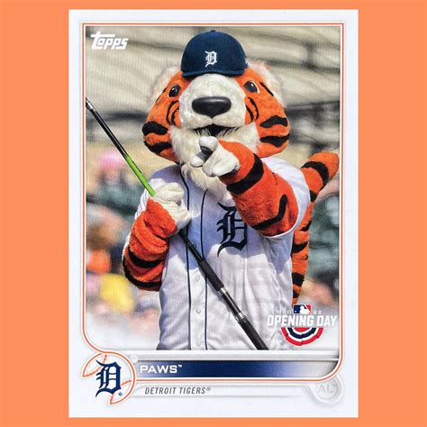 "Paws" - Detroit Tigers mascot from 2022 Topps : r/detroittigers