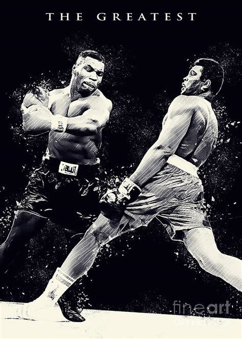 Muhammad Ali And Mike Tyson Digital Art by Wpap Me | Pixels