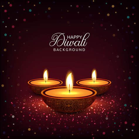 Happy diwali diya oil lamp festival colorful card background 249698 Vector Art at Vecteezy