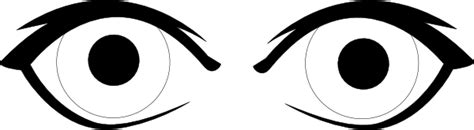 Eyes Outline Clip Art at Clker.com - vector clip art online, royalty ...