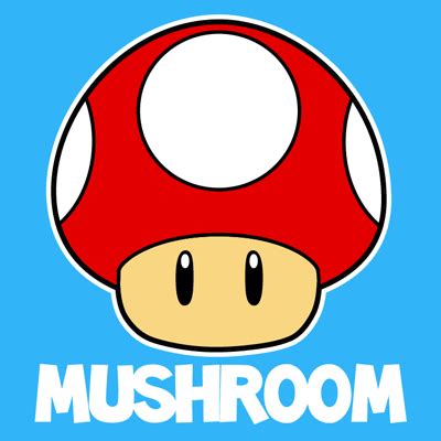 How to Draw the Mushroom from Nintendo’s Super Mario Bros with Easy Steps – How to Draw Step by ...