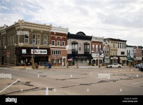 Town square Monroe Wisconsin USA Stock Photo - Alamy