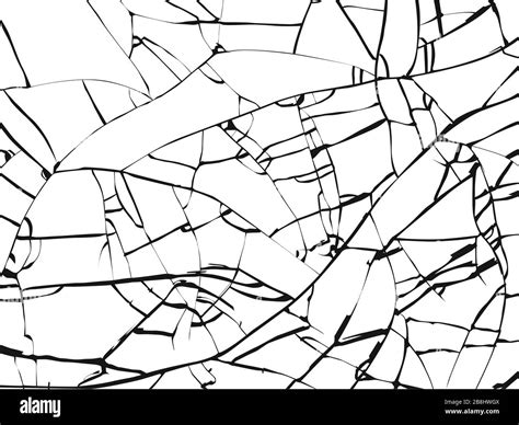 Broken glass on white background Stock Vector Images - Alamy