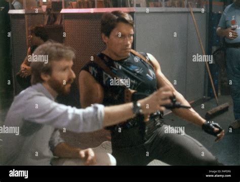 James Cameron, Arnold Schwarzenegger / The Terminator 1984 directed by ...