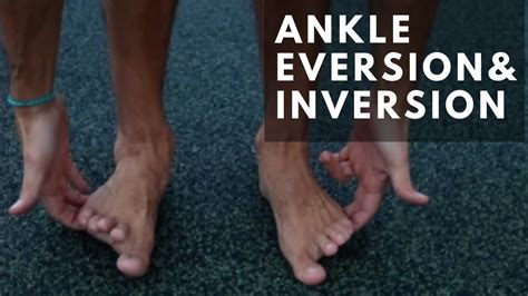 Ankle Range of Motion Exercises (Ankle Inversion and Eversion) - YouTube