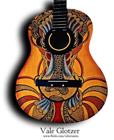 Custom guitar - paint job - a photo on Flickriver | Guitar painting, Acoustic guitar art ...