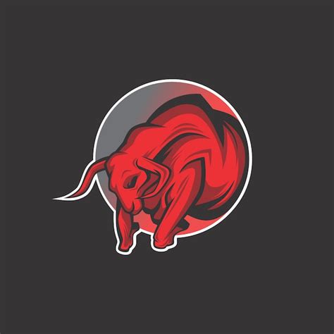 Premium Vector | Angry bull logo