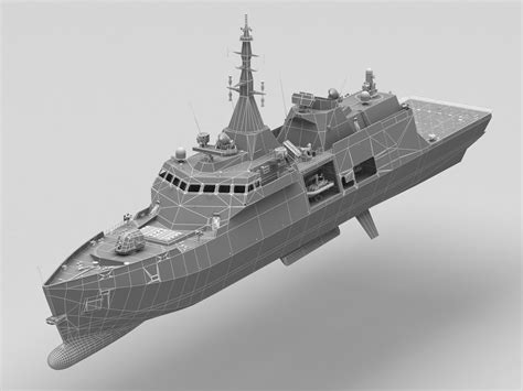 Frigate 3D Model - TurboSquid 2064795