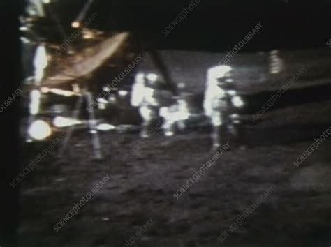 Alan Shepard hits a golf ball on the Moon,6th February 1971 - Stock Video Clip - K006/6488 ...