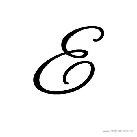 Cursive Lowercase E