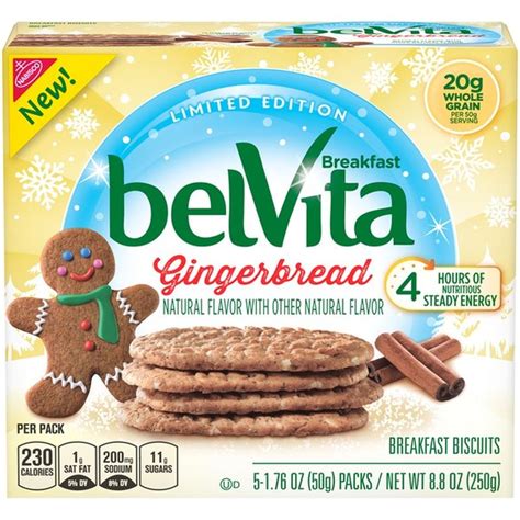 belVita Gingerbread Crunchy Breakfast Biscuits (1.76 oz) from Safeway ...