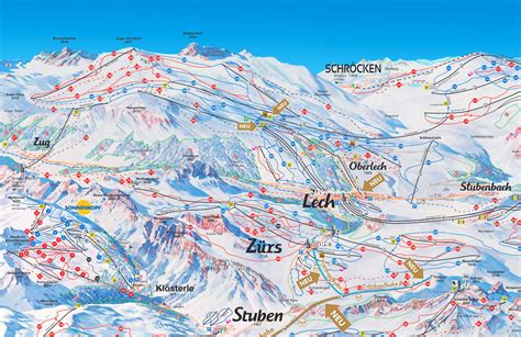 Lech ski map - Ontheworldmap.com