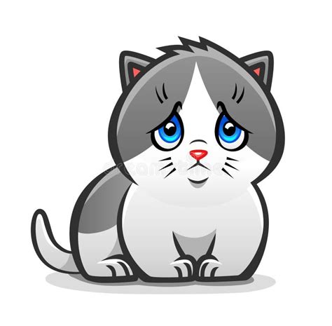 Sad Kitten Stock Vector - Image: 41618176