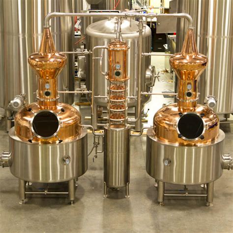 1000L Copper Pot Stills Commercial Distillation Equipment Copper Alcohol Distillation Column for ...