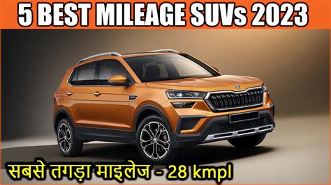 Top 5 Best Mileage SUV Cars In India 2023 (Petrol) | 5 Most Fuel ...