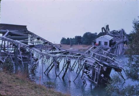 Port Robinson Lift bridge after collision, 1974 · Welland Canal ...