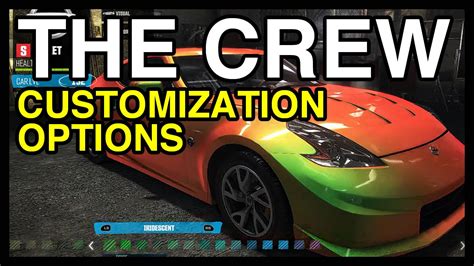 The Crew Car Customization Options Explored | WikiGameGuides - YouTube