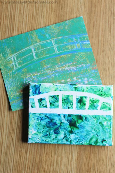 Claude Monet Inspired Art for Kids - Messy Little Monster