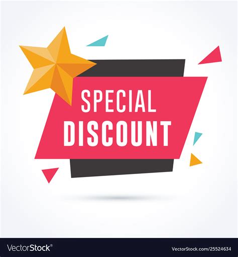 Special discount banner Royalty Free Vector Image