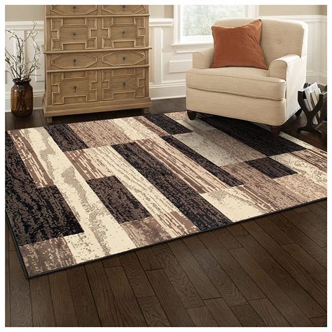 Rectangular Clifton Collection Area Rug Contemporary Geometric Carpet ...