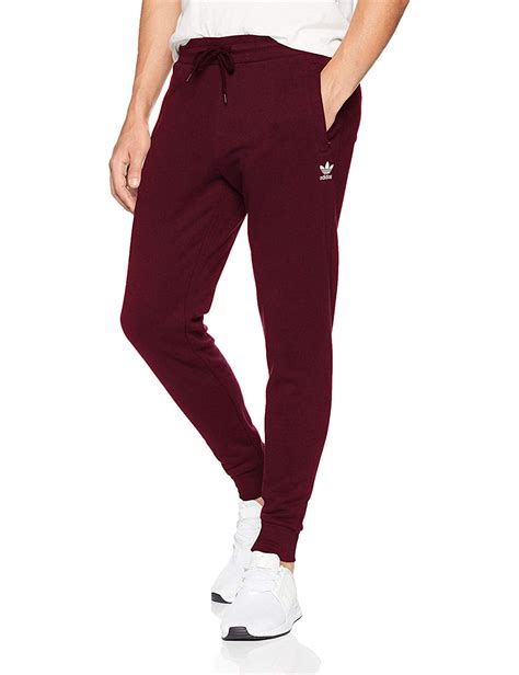 Adidas - Mens Pants Maroon Medium Fleece Jogger Knit Stretch M - Walmart.com - Walmart.com