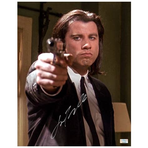 John Travolta Autographed Pulp Fiction Vincent Vega Hitman 11x14 Photo – Celebrity Authentics