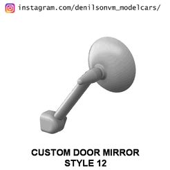 STL file CUSTOM DOOR MIRROR STYLE 13・3D print object to download・Cults