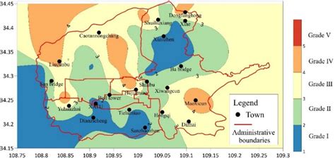 Phreatic water quality zoning map. | Download Scientific Diagram