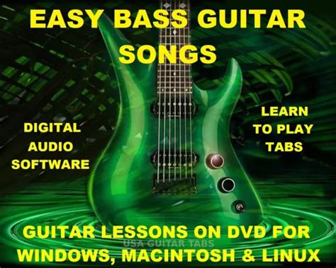 EASY BASS GUITAR Songs TAB Lesson CD 341 TABS 256 Backing Tracks + MEGA BONUS $9.30 - PicClick