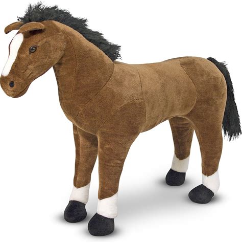 Melissa & Doug Giant Horse - Lifelike Stuffed Animal (nearly 3 feet tall): Amazon.co.uk: Toys ...