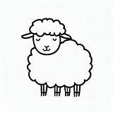 Very Simple Sheep coloring Page  Download Print Or Color Online For Free sketch template