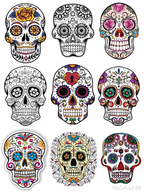 Design Ideas Part 1 | Mexican Day Of The Dead | Day of the dead skull tattoo, Sugar skull ...