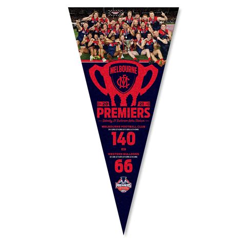 Melbourne Demons 2021 Premiership Pennant – Footy Focus