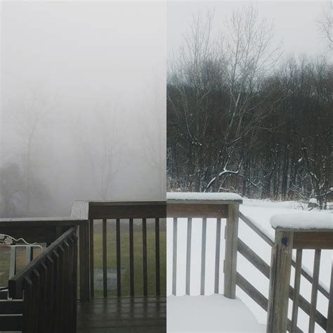 The weather in New England: These 2 pictures were taken within 24 hours : r/Connecticut