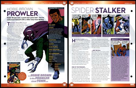 Prowler - Hobie Brown #PR-01 Heroes - Spider-Man Marvel Fact File Page