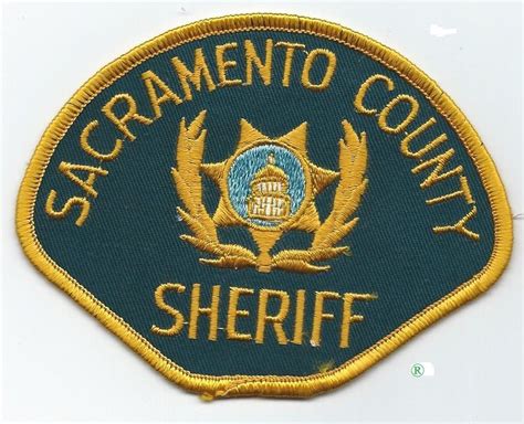 Sacramento County Sheriff's Police Patch.1960's Prototype with ...