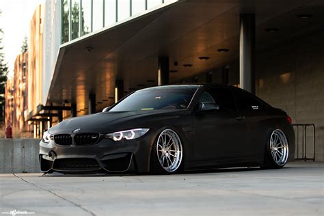 Stanced Blacked out BMW 4-Series Shod in Contrasting Chrome Rims ...